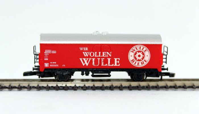 Güterwagen 512 389 'Wir wollen Wulle'